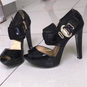 Michael Kors black platform shoes sz 8.5